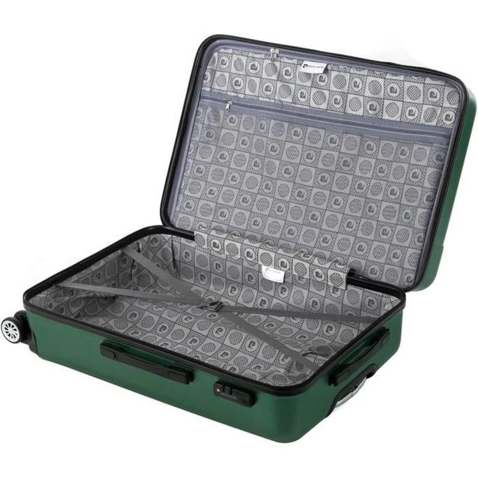 PIERRE CARDIN Valise Grande Taille 75cm Avec 8 Roues + Organisateur Vert – Image 4