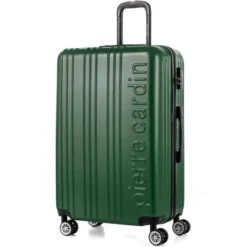 PIERRE CARDIN Valise Grande Taille 75cm Avec 8 Roues Vert