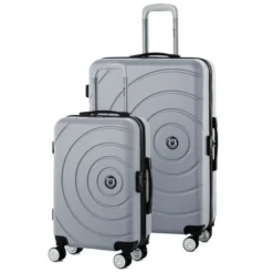 TEDDY BEAR Ensemble De 2 Valises Rigides: Cabine Et Maxi 55/75cm ARGENT