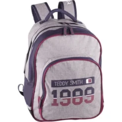 TEDDY SMITH Sac A Dos Borne 100737580 - 2 Compartiments - Gris