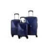 TRAVEL WORLD Ensemble De 3 Valises 46/56/66cm Bleu Marine