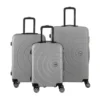 TRAVEL WORLD Set De 3 Valises 50/60/70 Cm Argent Mixte