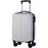 TRAVEL WORLD Valise Trolley 50cm Avec 4 Roues - Couleur ARGENT