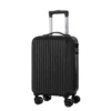 TRAVEL WORLD Valise Trolley 50cm Avec 4 Roues - Couleur NOIR