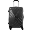 TRAVEL WORLD Valise Trolley - ABS - 4 Roues - XL - 70 Cm - Gris
