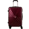 TRAVEL WORLD Valise Trolley - ABS - 4 Roues - XXL - 85 Cm - Rouge