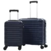 Valise Rigide 2 Pcs Bleu Marine ABS
