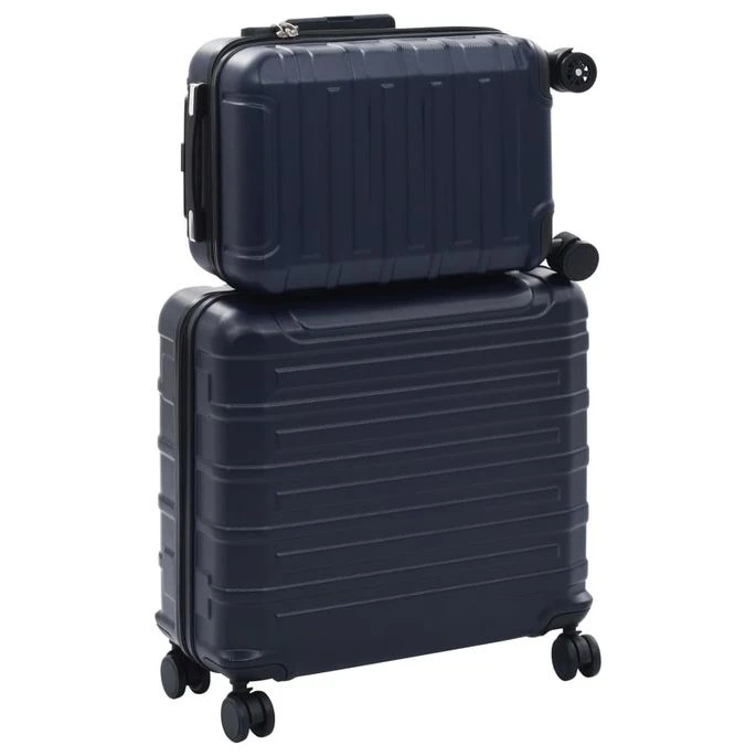 Valise Rigide 2 Pcs Bleu Marine ABS – Image 2