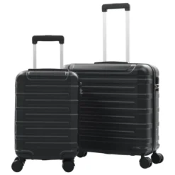 Valise Rigide 2 Pcs Noir ABS