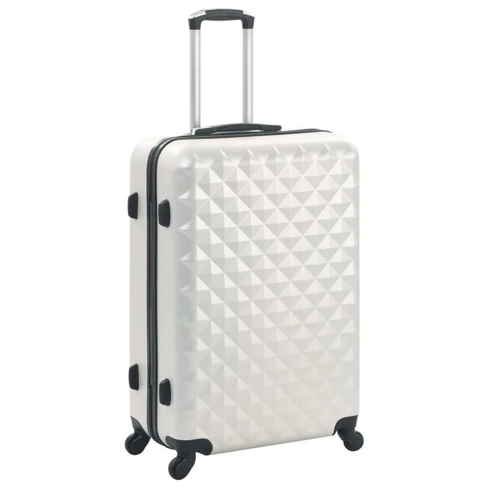 Valise Rigide 3 Pcs Argenté Brillant ABS – Image 2