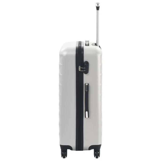 Valise Rigide 3 Pcs Argenté Brillant ABS – Image 5
