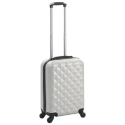 Valise Rigide Argenté Brillant ABS