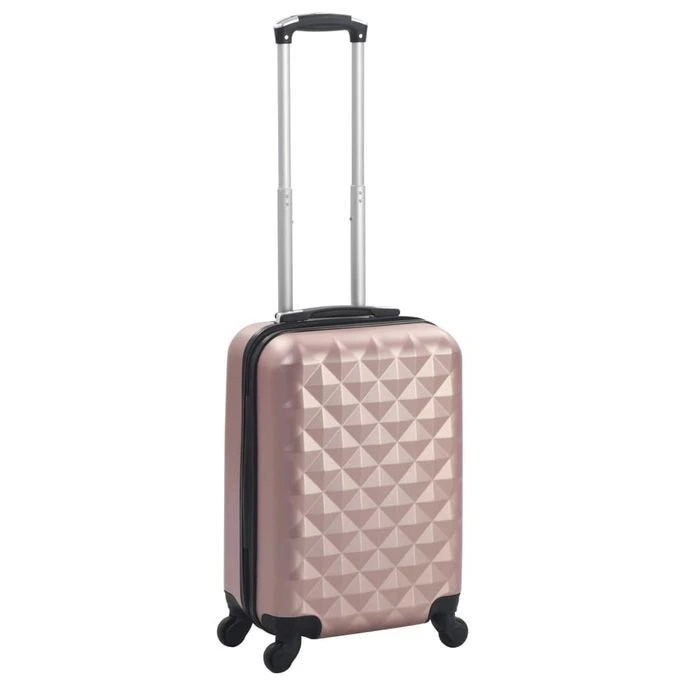 Valise Rigide Doré Rose ABS