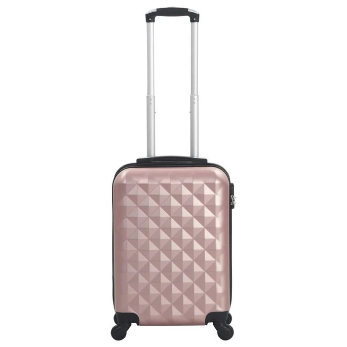 Valise Rigide Doré Rose ABS – Image 2