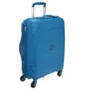 VISA DELSEY Valise Cabine Low Cost Rigide Polypropylene 4 Roues 55cm SEJOUR Bleu