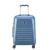VISA DELSEY Valise Cabine Slim Munia Trolley - 55 Cm - 4 Roues - Bleu