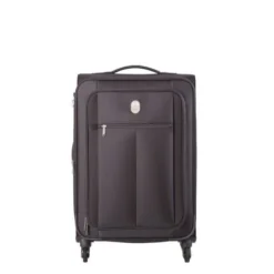 VISA DELSEY Valise Trolley Extensible Souple 4 Roues 68cm PIN UP5 Noir