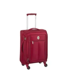 VISA DELSEY Valise Trolley Extensible Souple 4 Roues 68cm PIN UP5 Rouge